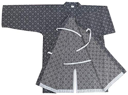 Rubruan Herren Damen Kendo Uniform - Traditionelle Japanische Kampfkunst Kendogi Aikido Karate Ninja Training Kleidung Keikogi Oberhemd Jacke für Frauen Männer - Baumwolle (XXL, Dunkelblau)