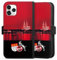 Klapphülle kompatibel mit Apple iPhone 11 Pro Handyhülle aus Kunst Leder schwarz Flip Case Skyline 1. FC Köln Offizielles Lizenzprodukt