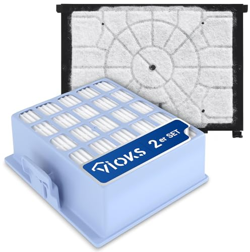 VIOKS Filtro HEPA para aspiradora + filtro de motor de repuesto para Bosch 00579421 BBZ02MPF 00576833 VZ156HFB – Filtro de repuesto para aspiradora Bosch MoveOn, GL30, GL40, ProSilence, Sіemens Z4.0