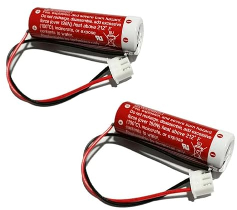 FURFURAKKU Ersatz F2-40BL 2pcs Akku kompatibel mit FX2N-48M LS14500-MF ER6C AA/F2-40BL T2282