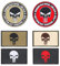 6 STK Klettpatches Klett Militär, Punisher Patch, Skull Punisher Aufnäher, Klett Patches, Militär Patches Aufkleber, Airsoft Patch Abzeichen Militärs für Rucksäcke Taktische Kleidung