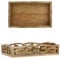 Marrakech Boho Bandeja decorativa de madera, 25 x 15 cm, bandeja de madera Haias como decoración de mesa decorativa para cocina y salón, bandeja de desayuno rectangular vintage para dormitorio