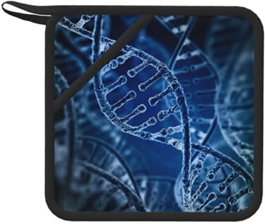 DNA-Kette Foto gedruckt, Topflappen, Hitzebeständiger Topflappen Küche Silikon Anti-Hot Pad