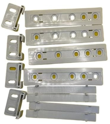 DEYIN Kit di montaggio su guida scorrevole for porta del frigorifero, 4 pezzi. Kit integrato for guida scorrevole for porta del frigorifero