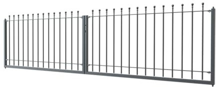 ELEO Hoftor Ancona, anthrazit schwarz, 1x4 m, pulverbeschichtet