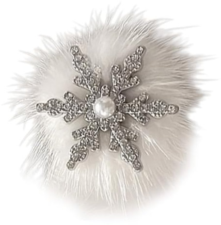 Pince à cheveux flocon de neige - Barrette de Noël - Pince à cheveux plate élégante pour bouquets