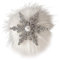 Pince à cheveux flocon de neige - Barrette de Noël - Pince à cheveux plate élégante pour bouquets