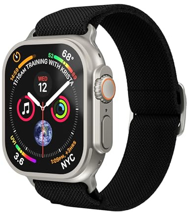VONMÄHLEN Classic Nylon Loop – Robustes und verstellbares Nylonarmband, schweiß- und wasserbeständig, kompatibel mit Apple Watch