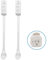 Lot de 2 rallonges de prise de courant, rétractables et pivotantes, avec fente USB, pivotant à 180°, convient pour chambre, cuisine et bureau (blanc)