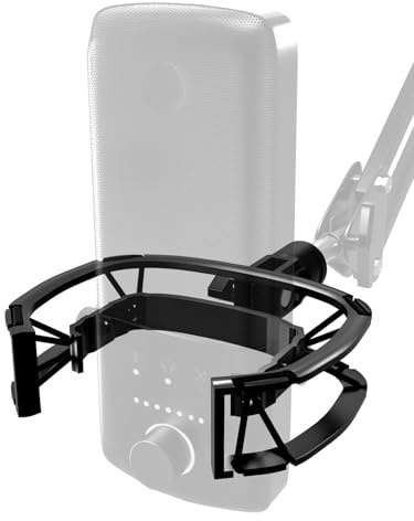 Wave Shock Mount, Kompatibel mit den Elgato Wave 1- und Wave 3-Mikrofonen, Metallrahmen und Verstärkte Elastische Aufhängung, Passt zu Ständern mit 3/8-16- und 5/8-27-gewindeten Buchsen.