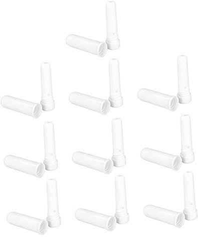 Homoyoyo 10pièces Inhalateurs Nasaux Vides Blancs Pour Huiles Essentielles Et Aromathérapie Lot De Tubes Rechargeables Et Compacts