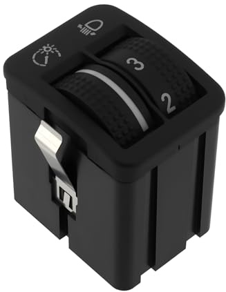 YINETTECH Auto Scheinwerfer Einstell-Dimmer Schalter 5ND941333A Kompatibel mit VW Kompatibel mit Tiguan 2008-2018