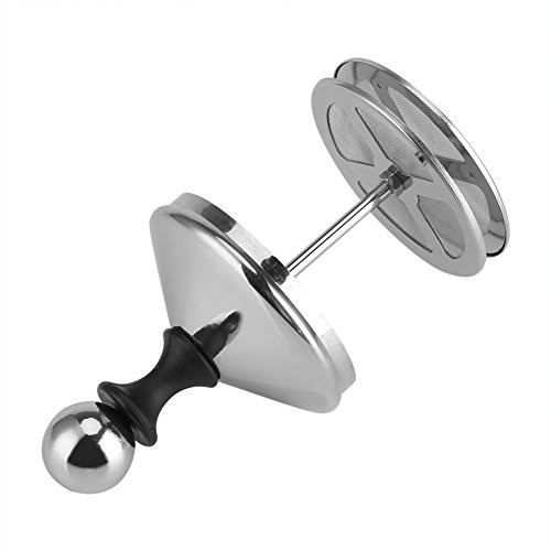 Aumotop Espumador de Leche Manual Espumador de café Doble Malla Batidora Crema Batidora - Fácil Agarre - Perfecto para Hacer Chocolate Caliente 800ML (800ML)