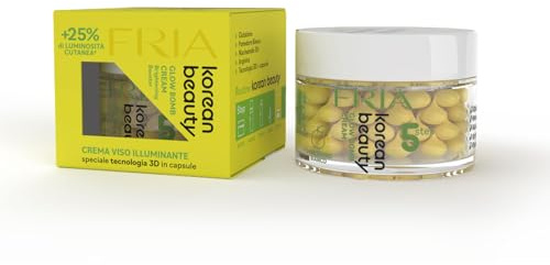 Fria Crema Viso Illuminante Anti Macchie con Glutatione, Crema Idratante Viso Donna Uniformante per Pelle Spenta, Korean Beauty 50ml