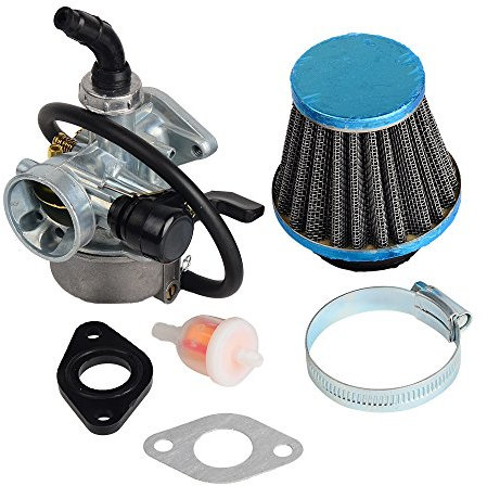 OxoxO PZ19 Carburateur 19 mm avec Joint de Filtre à Air de 35 mm, Câble de Démarreur en Quad Chinois 50 cc, 70 cc, 90 cc, 110 cc, 125 cc