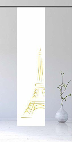 gardinen-for-life Flächenvorhang Paris Yellow - Schiebevorhang, Gr.60x245 cm