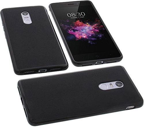 foto-kontor Tasche kompatibel mit TP-Link Neffos X1 Max Gummi Hülle TPU Schutz Handytasche schwarz