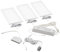 Rolux LED Unterbauset 3er Set 6W 24V warm weiß 300lm mit Touch-Sensor dimmbar Flächenlicht Küchenleuchte Unterschrankleuchte Unterbauleuchte Weiß