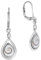 Zeeme Pearls Damen Ohrhänger 925/- Sterling Silber 3,7cm Glänzend Muschel weiß 342230018-1