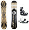 Bextreme Snowboard Freestyle Aurum Set mit SP Private. Snow Wide für Damen und Herren, hergestellt aus Bambus, Buche und Pappel. (Befestigung SP 42,5-44,5 EU, 152 cm)