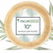 PALM NAKI Runde Palmblatt-Teller (40 Stück) – Einweggeschirr, kompostierbare und biologisch abbaubare runde Teller (25,4 cm runde Teller)