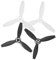 RC Drone Propellerblatt, 4 Stück RC Quadcopter Propellerblatt Upgrade Teile kompatibel mit Bebop 2 Drone(2 Stück, schwarz, 2 Stück, weiß)