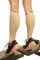 Physix Gear Manchon Compression Mollet, Remplace les Bas de Contention Femme et Bas de Contention Homme,Chaussettes de Compression pour Crossfit, Triathlon, Voyage Avion (1 paire Beige S/M - M/L)