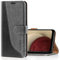 Mulbess Coque pour Samsung Galaxy A12 / M12, Etui a Rabat, Housse en Cuir, Pochette de Protection Portefeuille, Élégant Gris