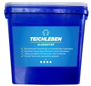 TEICHLEBEN Algenstop Fadenalgenvernichter - Algenentferner für Gartenteiche Größe 1Kg