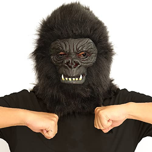 Tier-Gorilla-Kopfmaske, Affenmotiv, Halloween-Kostüm, Party-Requisiten