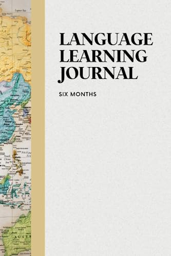 Language Learning Notebook: Journal to document and track your language learning progress | 6x9| B&W | 120 pages