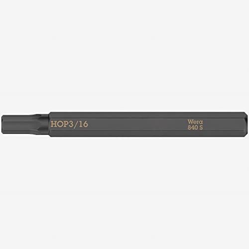 Wera 840 S Hex-Plus Innensechskant Bits für Schlagschraubendreher, metrisch 4,7-05018156001