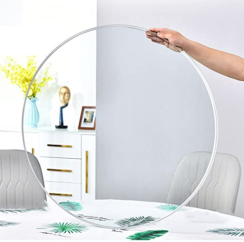Mesa Redonda De Cristal Templado, Ø 40cm-50cm-65cm-70cm-85cm-98cm, Mantel De Cristal, Transparente, Elegante Y Hermoso, Superficie De Cubierta Para Mesa De Comedor ( Color : Clear , Size : 70cm/28In )