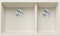 BLANCO SUBLINE 430/270-U | Granitspüle aus SILGRANIT softweiß | Einbauart: Unterbau | Hauptbecken links | für 80 cm breite Unterschränke | Ein Ausschnitt und nur einmal montiert