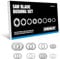 CRALY Saw Blade Bushing Set, Arbor Adapter Kit, Reduction Ring Combo, 30mm-5/8'', 20mm-5/8'', 7/8''-5/8'', 20mm-1/2'', 1''-5/8'', 20mm-10mm, 5/8''-3/8'', 5/8''-1/2'', 16-Pack(BU-08-16)