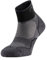 Lurbel Desafio Three, Calcetines de trail running, calcetín anti-ampollas, anti-olor, calcetines transpirables de montaña, unisex. (36-38, Gris/Negro)