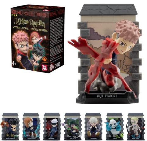 YuMe Offizielle Jujutsu Kaisen Blind Box (1 Pack) – Sammelfiguren Mystery Blind Box enthält Yuji, Gojo, Megumi, Nobara und mehr – für Anime-Liebhaber, Sammler, Geburtstage und