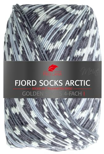 Frida's Wollhaus Pro Lana 100 g Golden Socks 4-fach Fjord Socks Arctic Sockenwolle Garn Stricken 6 Farben (285)