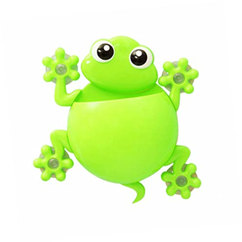 MAGICLULU Zahnbürstenhalter Für Kinder Wandmontage Zahnbürstenhalter Cartoon-zahnbürste Frosch Gecko Grün