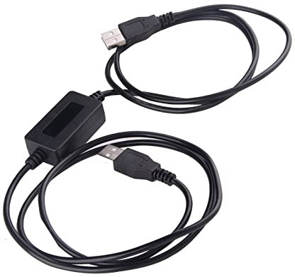 AJOHBM Puce Double USB 2.0 T-T-L Croisement de Modem Null convertisseur USB Pont de Liaison PC Câble de Communication
