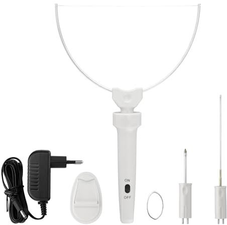 MCE-Commerce Taglierina elettrica per polistirolo, Bianco, 27x18 cm, 3 diversi accessori: filo da taglio, inserto per incisione, accessorio per modellare