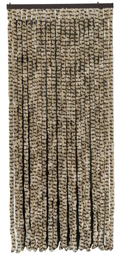 WERKA PRO Rideau Chenille Marron et Beige 120 x 220 cm