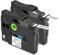 Cruxer 2er-Packung Kompatibel für Brother P-touch TZe-221 White Laminierte Bänder，Schwarz auf Weiß 0,35'' 9mm x 8m Schriftband Ersatz für Brother PT-H100R PT-200 PT-H105 PT-H110 PT-D410 PT-E110VP