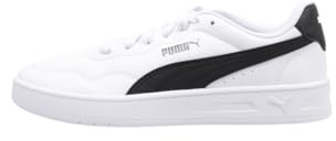 PUMA Court Lally JR Sneaker, White Black, 37 EU