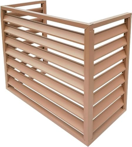 CZAOERXB Cubierta De Aire Acondicionado De Aleación De Aluminio De 3 Lados, Pantalla De Cerca De Aire Acondicionado Oculta, Marco De Barandilla De Unidad Exterior Antirrobo, 100x50x70cm, 11
