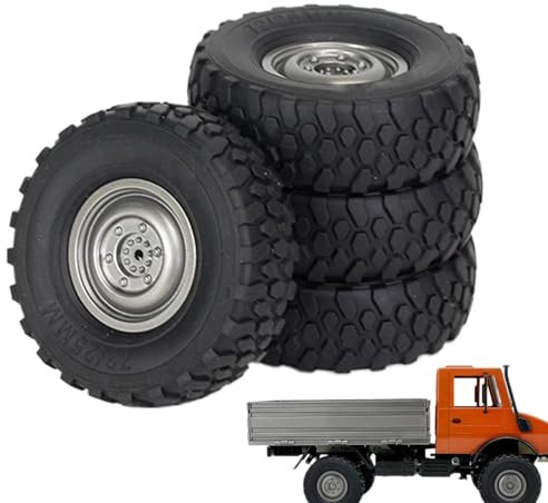 RC Autoreifen, ferngesteuerte Fahrzeugreifen, 4 Stück RC Auto , ferngesteuerte Modellreifen, verschleißfeste Offroad-Lkw, RC , Telekom-Auto-Teile