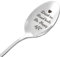 Ymapinc Sliver Metal Drink Tea Spoons, Drink Tea Read Books Be Happy Long Handle Gift for Book Lovers Women Men Birthday Graduation Christmas - Stainless Steel