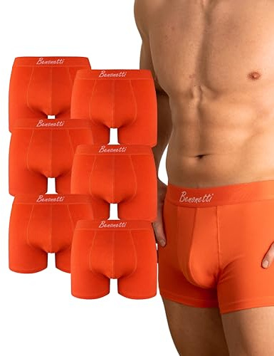 Benonetti Herren Boxershorts 6er Pack aus Baumwolle – hochwertige Stoffqualität, weiche Nähte, elastischer Komfortbund, atmungsaktiv & dauerhaft formstabil für jeden Tag