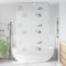 Wenjingqi 4014895 Duschrollo, 140 x 240 cm, Stoff, Breite 136 cm, Grau