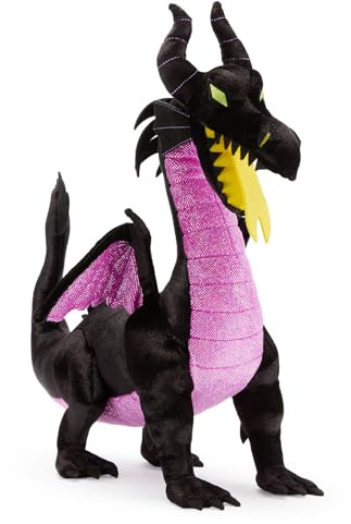 Disney Store Official - Dornröschen - Malefiz als Drache - Kuscheltier - 35 cm/14 - Schwarzer Plüsch-Drache - Ab der Geburt geeignet - Ab 0 Jahren